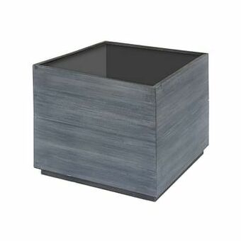 Brico Plantenbak acaciahout vierkant 35x35cm grijs geborsteld aanbieding
