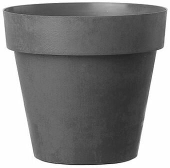 Brico Deroma bloempot Like plastiek antraciet Ø18cm aanbieding