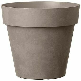 Brico Deroma bloempot Like plastiek taupe Ø22cm aanbieding