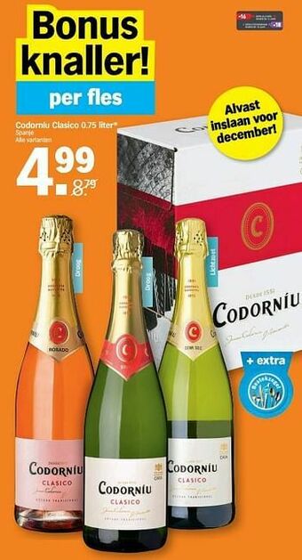 Albert Heijn Codorníu clasico aanbieding
