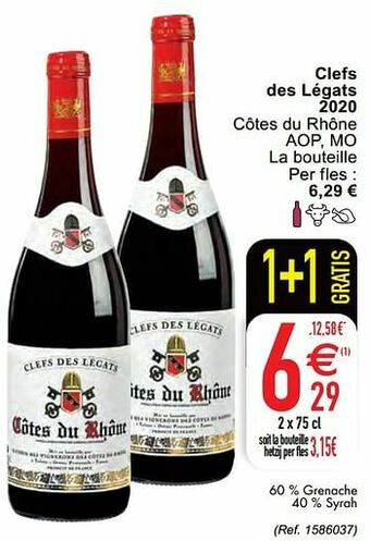Cora Clefs des légats 2020 côtes du rhône aop mo aanbieding
