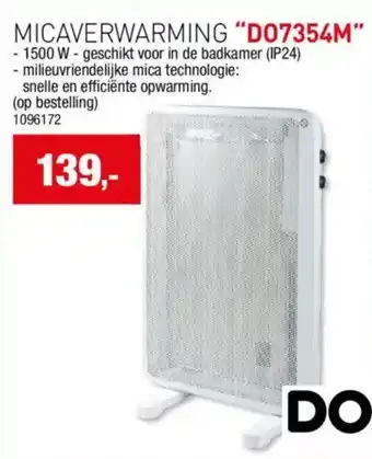 Hubo Micaverwarming D07354M aanbieding