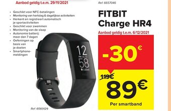 Carrefour Fitbit Charge HR4 aanbieding