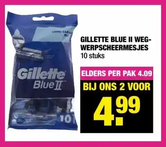 Gilette Blue II Weg-werpscheermesjes