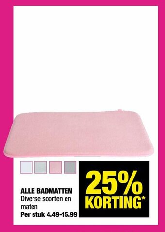 Alle Badmatten