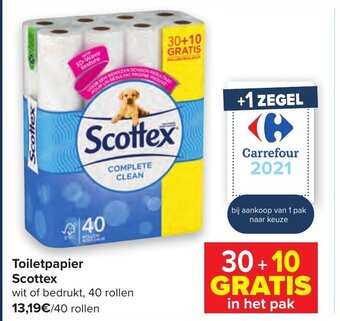 Carrefour Toiletpapier Scottex aanbieding