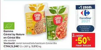 Carrefour Gamma Cereal by Nature en Cereal Bio 2x267g aanbieding