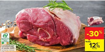 Carrefour Lamsbout met of zonder been aanbieding