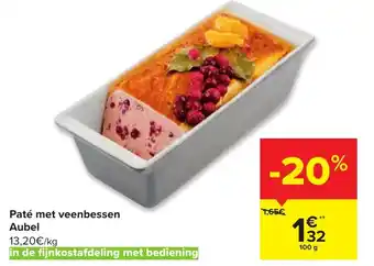 Carrefour Pate met veenbessen Aubel 100g aanbieding