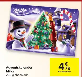 Carrefour Adventskalender Milka 200g aanbieding