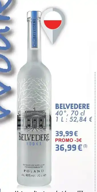 Cora Belvedere vodka 700ml aanbieding
