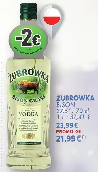 Zubrovka Bison vodka 700ml