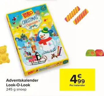 Carrefour Adventskalender Look-O-Look 245g aanbieding
