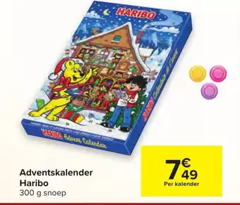 Carrefour Adventskalender Haribo 300g aanbieding