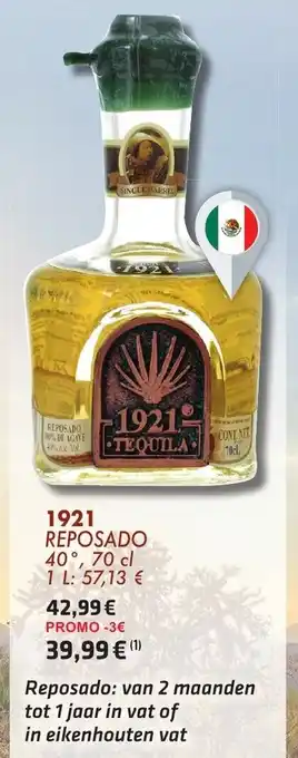 1921 Reposado Tequila 700ml