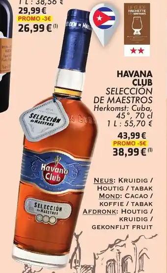Cora Havana Club Seleccion De Maestros 700ml aanbieding