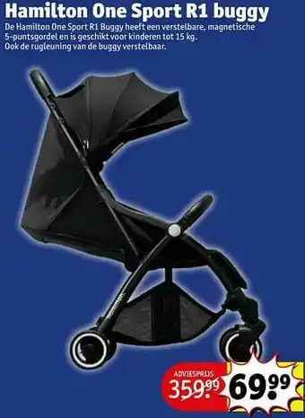 Kruidvat Hamilton one sport r1 buggy aanbieding