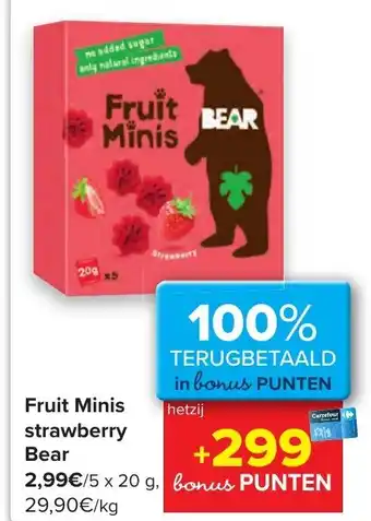 Fruit Minis strawberry Bear 5x20g