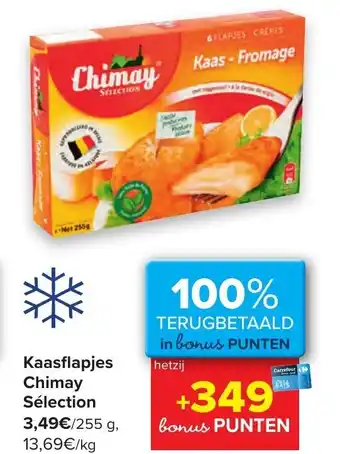 Carrefour Kaasflapjes Chimay Selection 255g aanbieding