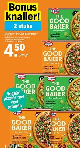 Albert Heijn Dr. oetker the good baker pizza`s aanbieding