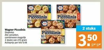 Albert Heijn Wagner piccolinis aanbieding