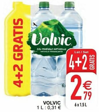 Cora Volvic aanbieding