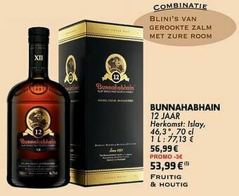 Cora Bunnahabhain 12 jaar aanbieding