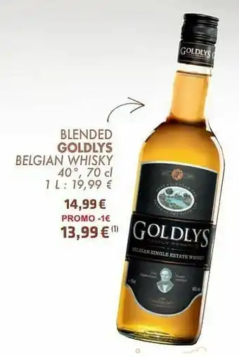 Blended goldlys belgian whisky