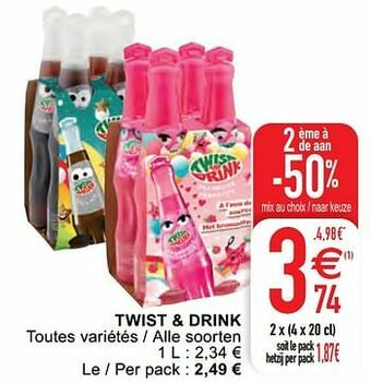 Cora Twist + drink aanbieding