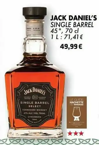 Cora Jack daniel’s single barrel aanbieding