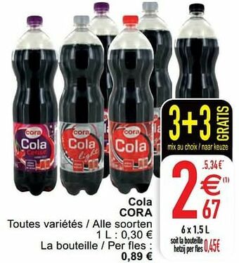 Cora Cola cora aanbieding