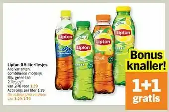 Albert Heijn Lipton green tea aanbieding