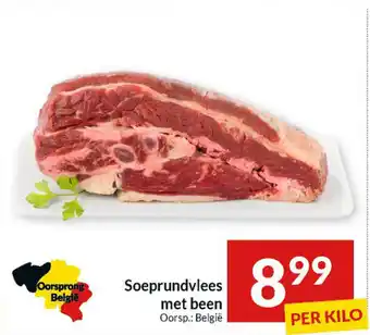 Intermarché Soeprundvlees met been aanbieding