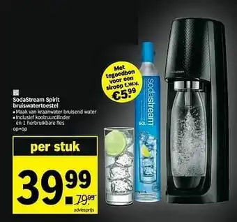 Albert Heijn Sodastream spirit bruiswatertoestel aanbieding