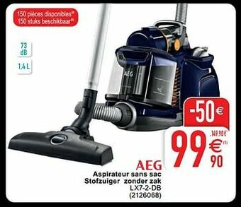 Cora Aeg aspirateur sans sac stofzuiger zonder zak lx7-2-db aanbieding