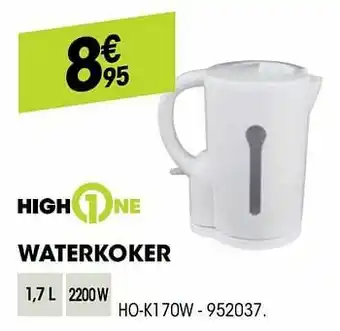 Electro Depot Highone waterkoker ho-k170w aanbieding