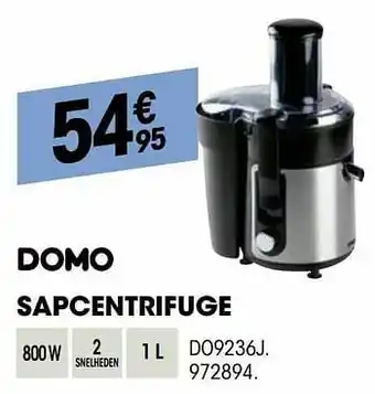 Domo sapcentrifuge do9236j