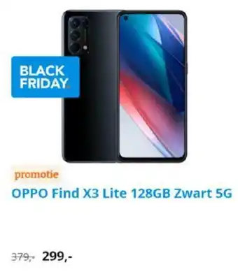 Coolblue Oppo Find X3 Lite 128gb Zwart 5G aanbieding