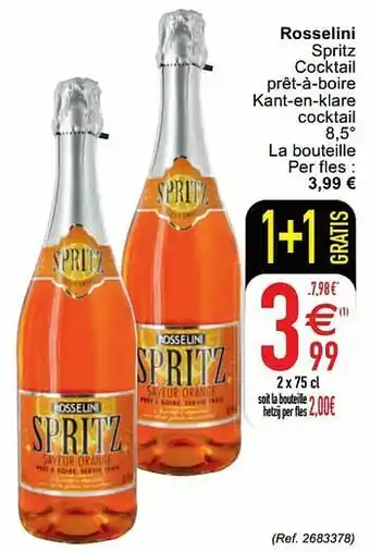 Cora Rosselini spritz cocktail prêt-à-boire kant-en-klare cocktail aanbieding