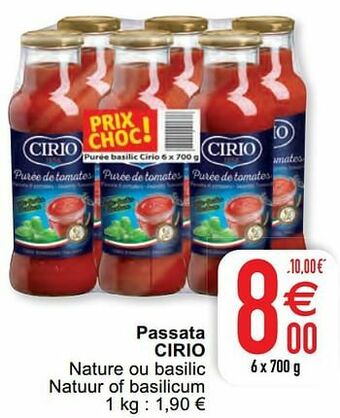 Cora Passata cirio aanbieding