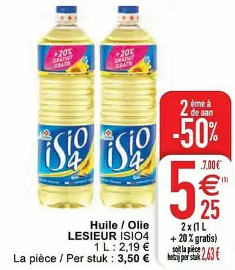 Cora Huile - olie lesieur isio4 aanbieding