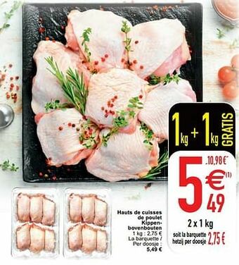 Cora Hauts de cuisses de poulet kippenbovenbouten aanbieding