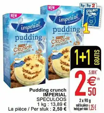 Cora Pudding crunch imperial speculoos aanbieding