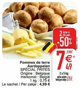 Cora Pommes de terre aardappelen spécial frites aanbieding