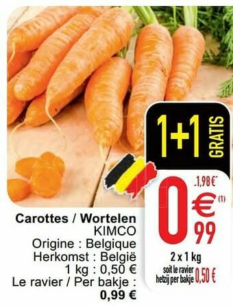 Cora Carottes - wortelen kimco aanbieding