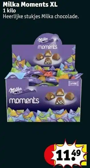 Kruidvat Milka moments xl aanbieding