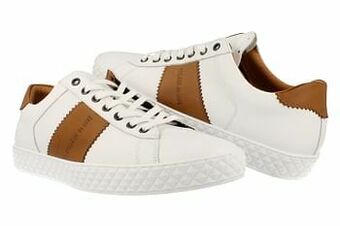 Berca Shoes 727 Cycleur De Luxe Sneaker Laag Heren Frankfurt Volledig Leder - Wit aanbieding