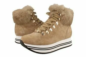 Berca Shoes Nathan Sport Bottine Dames Volledig Leder Trend Bergsluiting - Beige aanbieding