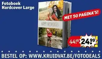 Kruidvat Fotoboek hardcover large aanbieding