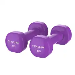 Decathlon Vinyl Dumbbells - 2 x 1 kg aanbieding